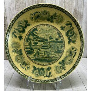 Vtg Winterthur by Oriental Accent Decorative Plate 9.5'' DIA E16 Ship Nautical